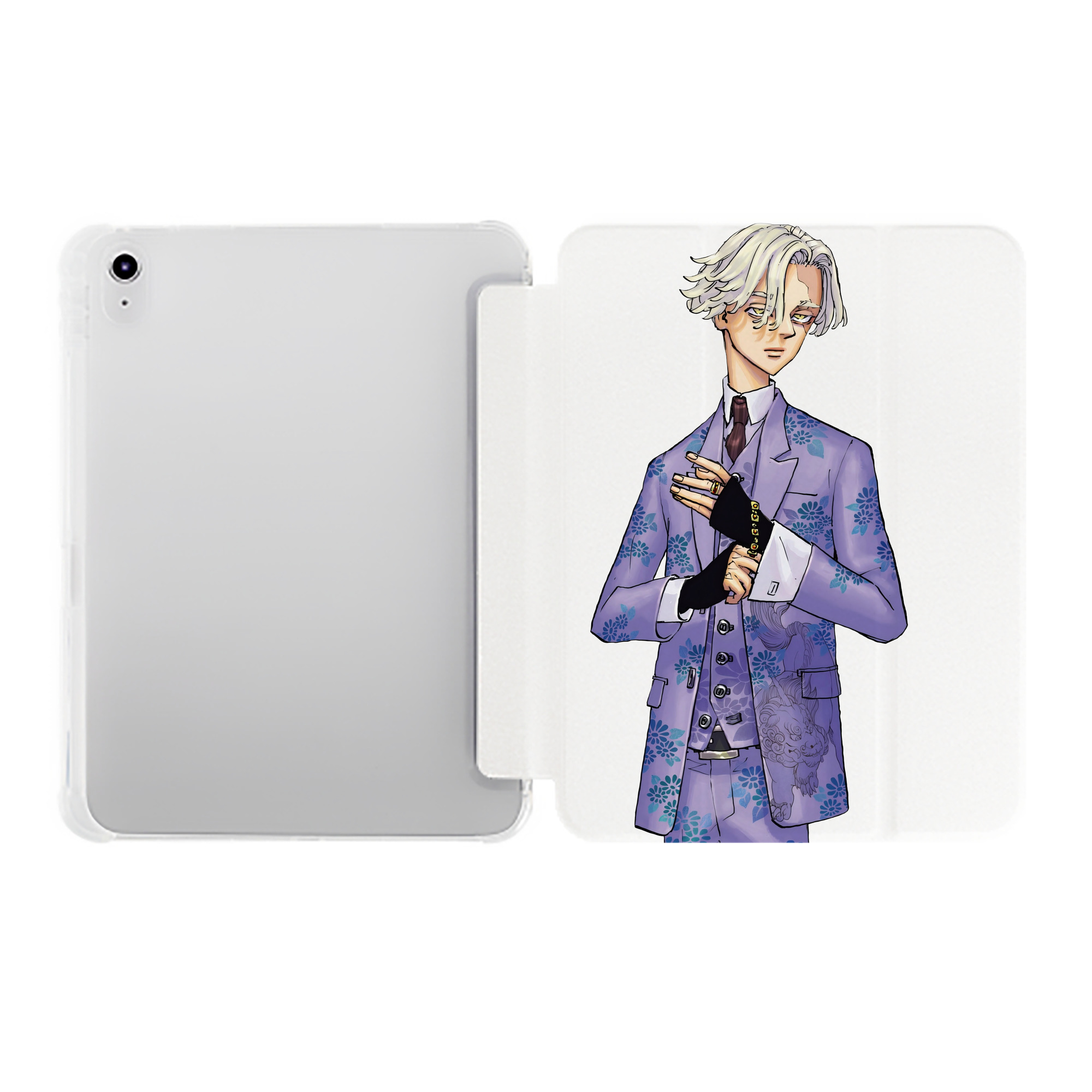 （画像用） 東京リベンジャーズ Tokyo Revengers IPad ケース ペン収納付き 三つ折りスタンド PUレザー×シリコン 対応機種9.5/10.5/10.9インチ